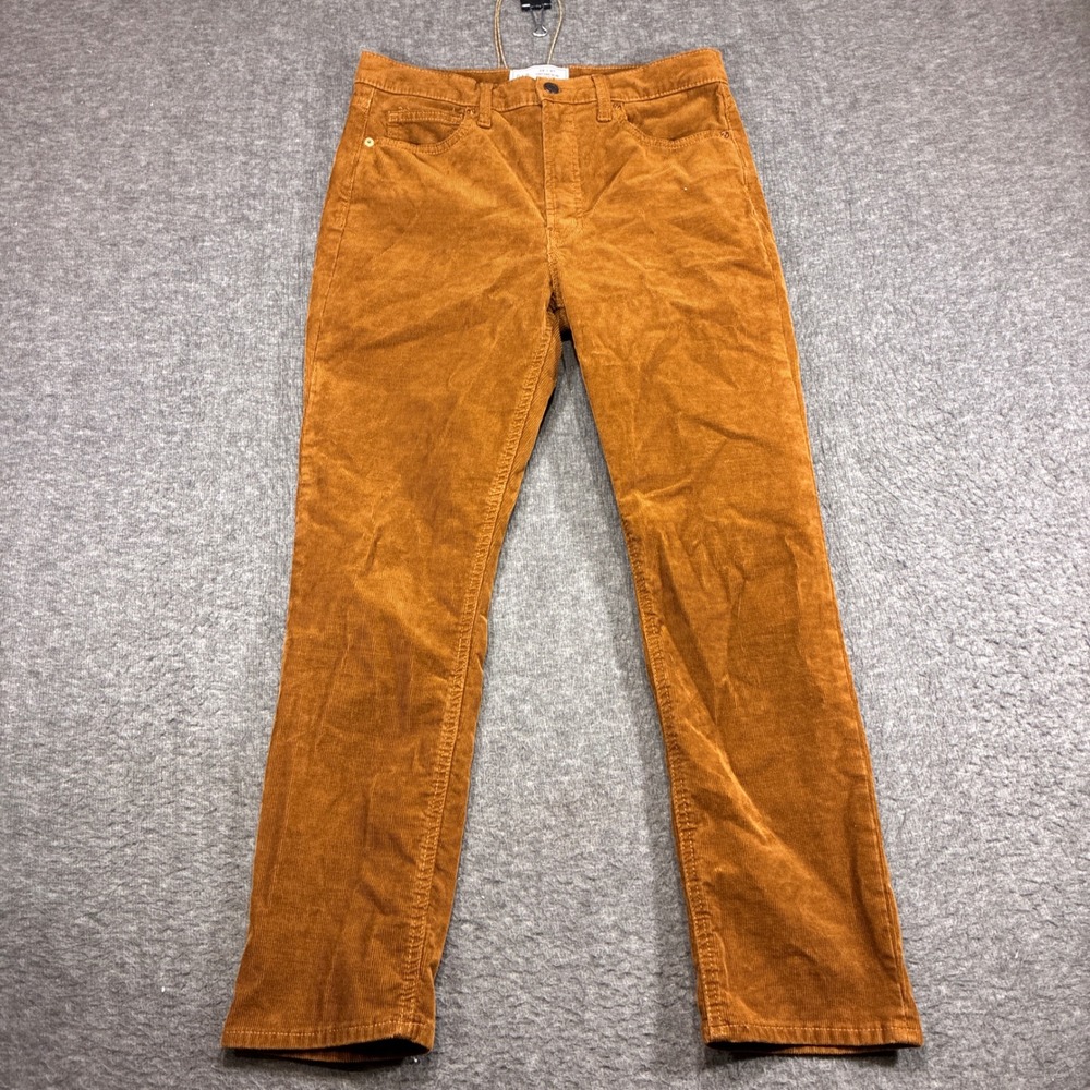 Gap Corduroy Pants Mens 28x27 Brown Vintage Slim High Rise Indie